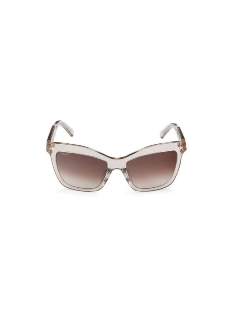Women's Bally Sunglasses Clear Plastic Frame Uv Protection